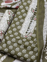 Printed Cotton Blend Unstitched Suit With Dupatta